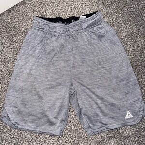 Reebok Men's Heathered Gray Athletic Shorts
